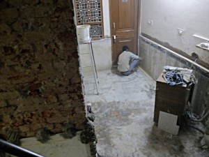 Im Raveena Palace wird gebaut und das rund um die Uhr